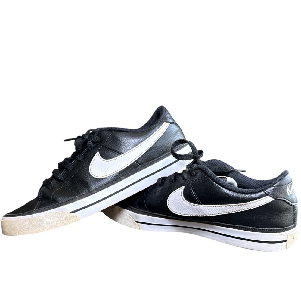 Nike Court Legacy Black and White Men's Leather Sneakers